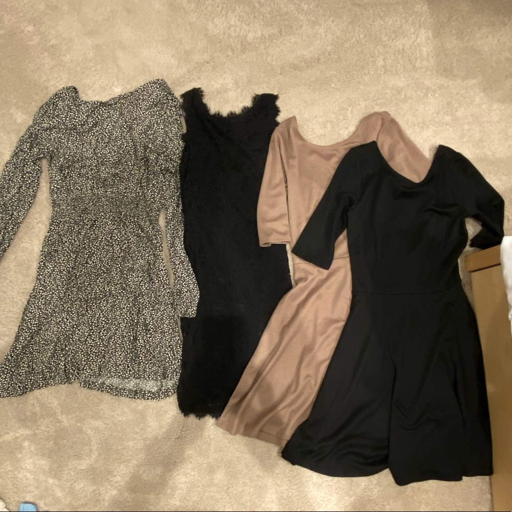 Set of 4 dresses (H&M, forever 21)